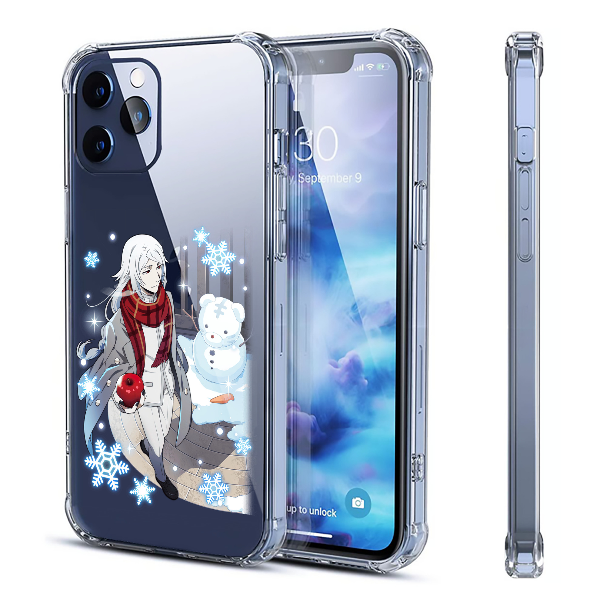 （画像用） 文豪ストレイドッグス Bungo Stray Dogs 【iPhone 12シリーズ対応】透明スマホケース（クリアソフトケース）